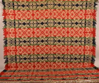 Lebanon Co PA Four Color Two Part Coverlet Lebanon County