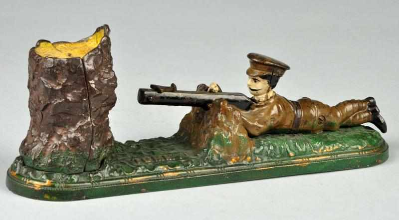 Cast Iron Tommy Mechanical Bank Description Working Manufactured by Harper