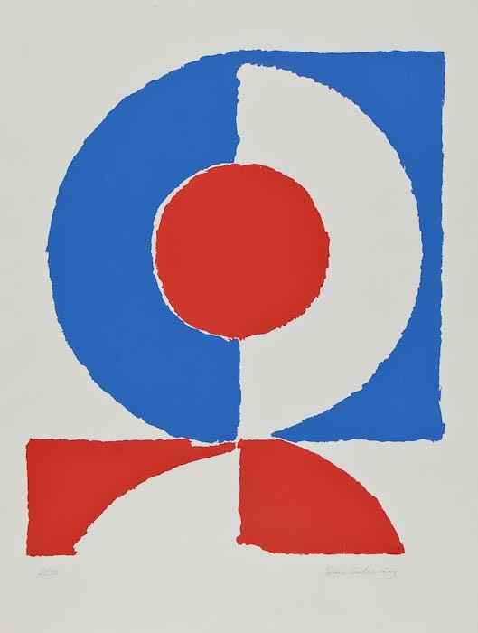 Sonia Dealunay 1885 1979 Untitled lithograph printed in colours signed