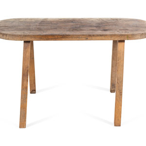 A Spanish Colonial Pine Bench 19th Century Height 21 1