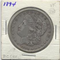 One Dollar Morgan Dollar 1894 One of the rarest key