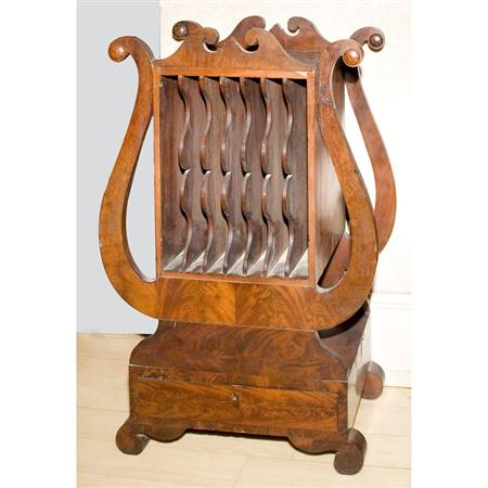 Classical Mahogany Lyre Form Canterbury Estimate 700 1 000