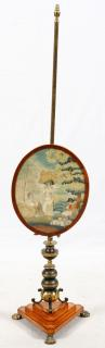 ENGLISH REGENCY LADY S FIRESCREEN 19TH C ENGLISH REGENCY LADY