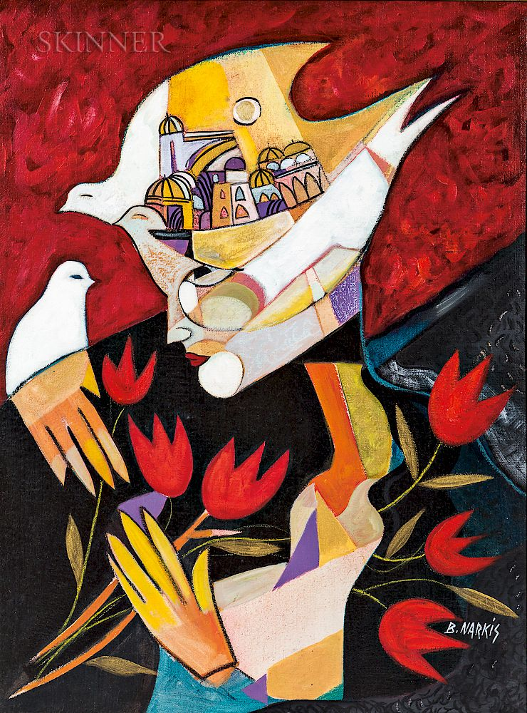 Benny Narkis French b 1946 La D esse Benny Narkis