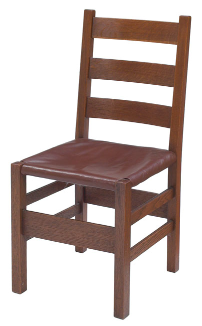 Gustav Stickley side chair 306 1 2 ladder back form