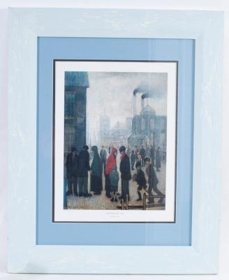 After LS Lowry British 1887 1976 Salford Street Scene numbered