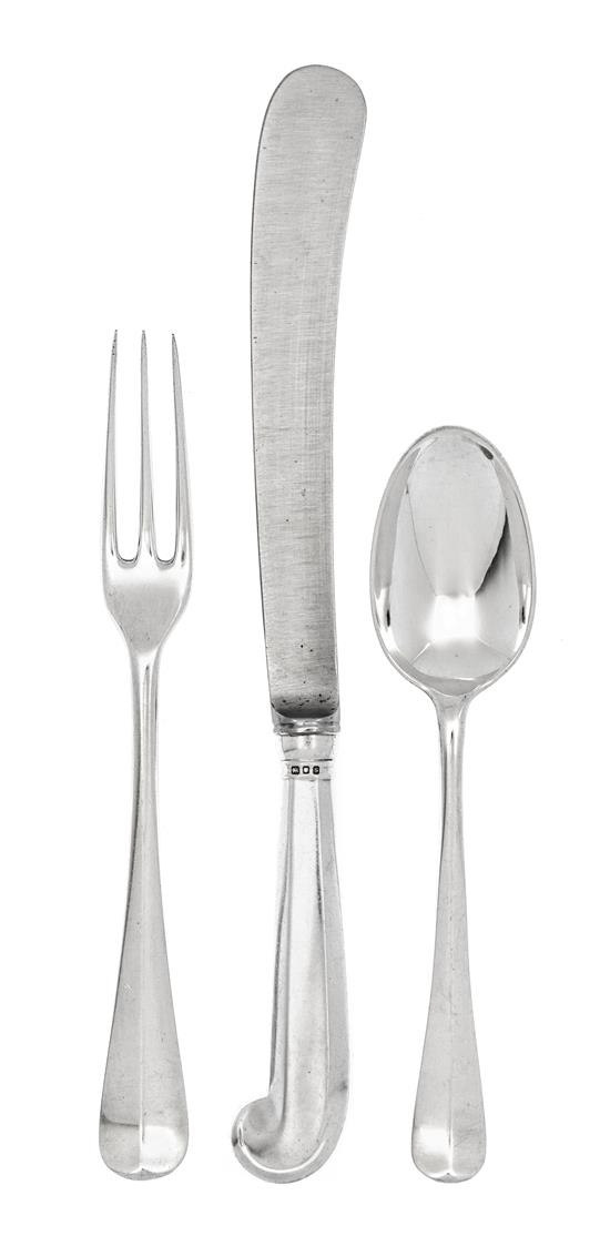 Sale 430 Lot 615 An Elizabeth II Silver Partial Flatware