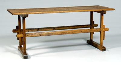 Pine trestle table pine beech and other mixed woods through