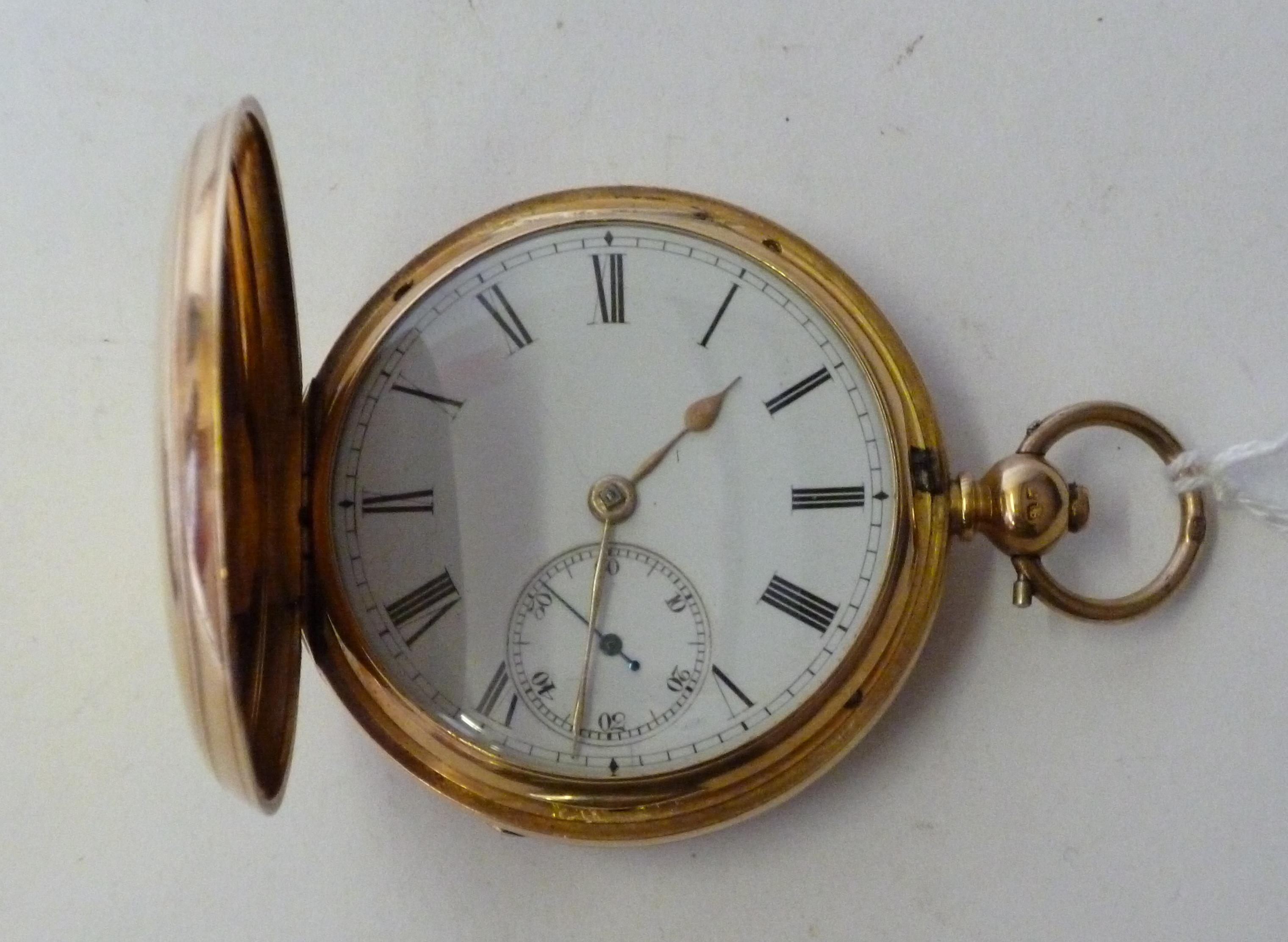 A GENTLEMAN S VICTORIAN 18CT GOLD HUNTER POCKET WATCH the