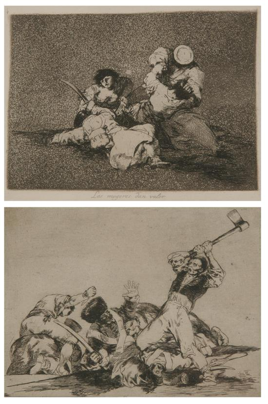 FRANCISCO DE GOYA Spanish 1746 1828 LAS MUGERES DAN VALOR