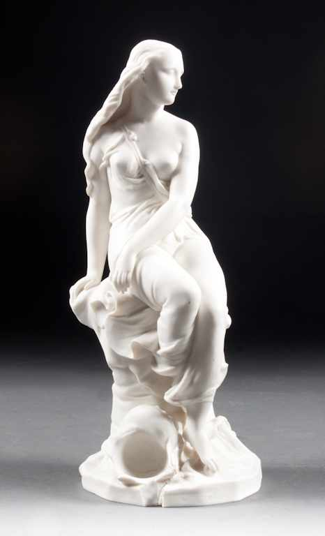 Minton parian figure of Miranda modeled by John Bell dated