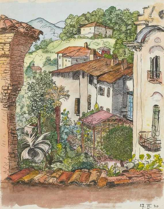 HESSE HERMANN Calw 1877 1962 Montagnola Klingsors Balkon Casa Camuzzi