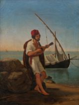 Unknown Artist Continental School Late 19th Century Seashore Song Oil