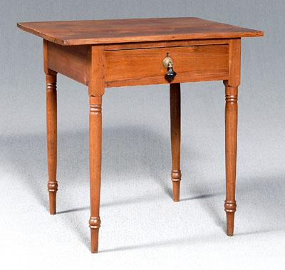 Southern walnut one drawer table yellow pine and poplar secondary
