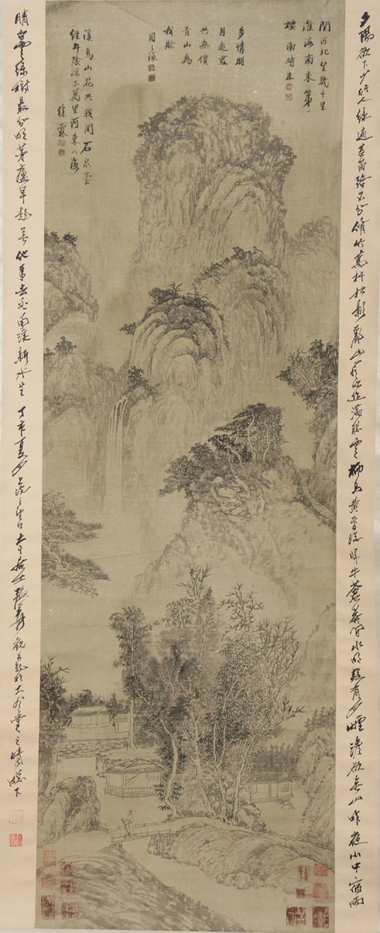 Various Chinese Artists 20th Century Landscapes and Wild Horse Group