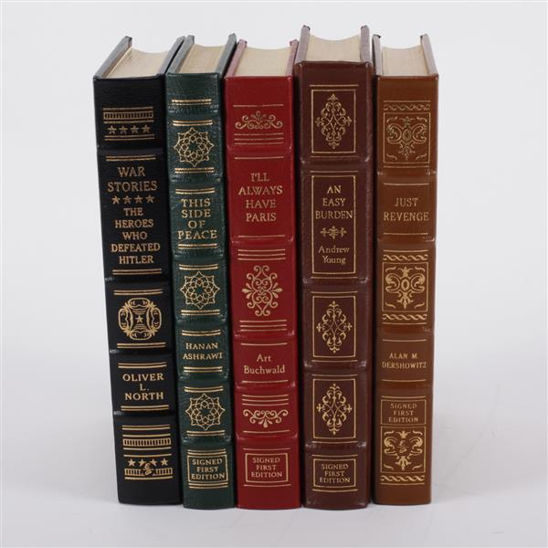 Lot of 5 books Alan M Dershowitz Art Buchwald Hanan