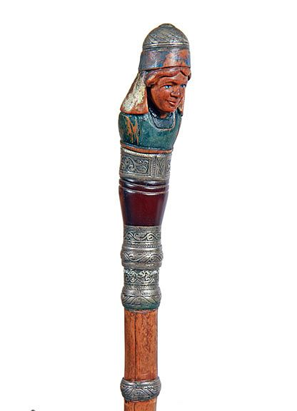 Warrior Sword Cane Exclusive on Bidsquare Ca 1885 A Moroccan