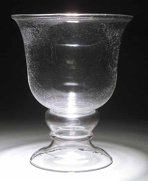 An Antique English Blown Glass Fish Bowl mid 19th c
