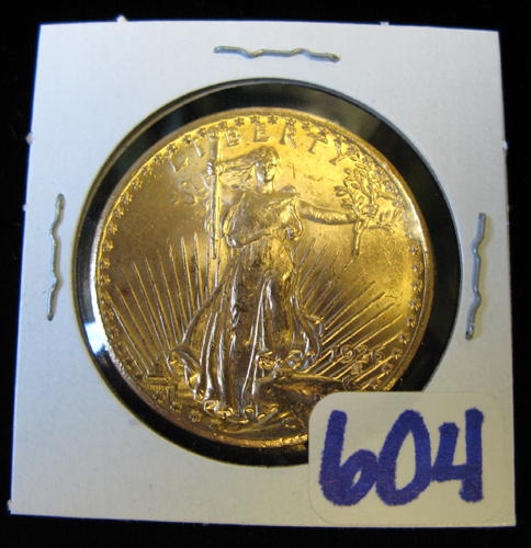 U S TWENTY DOLLAR GOLD COIN St Gaudens type 1926