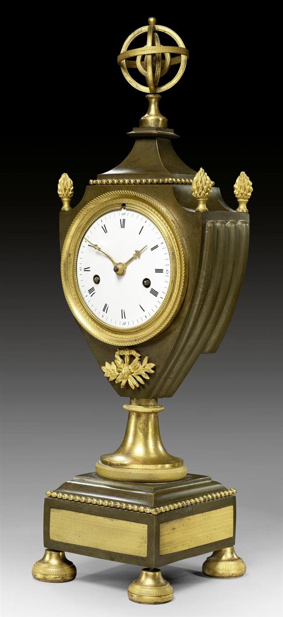 VASIFORM CLOCK Restauration Paris circa 1825 35 Matte and polished