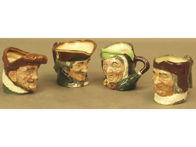 Collection of 4 Royal Doulton character mugs including Simon the