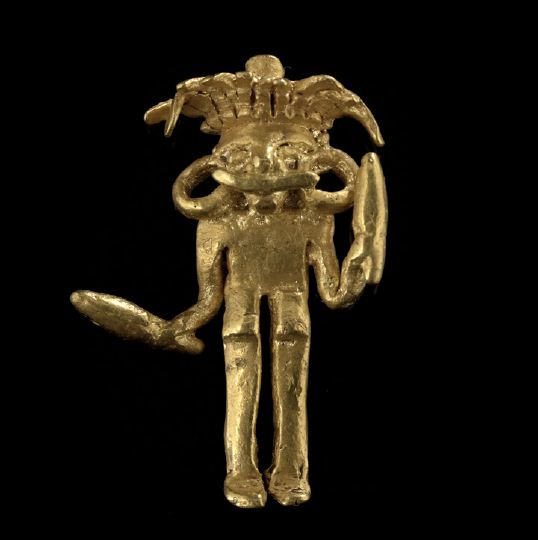 Fine Tolima Region Culture Gold Male Warrior Figure 500 1000