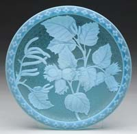 WEBB CAMEO PLATE Spectacular Webb plate has light blue cameo