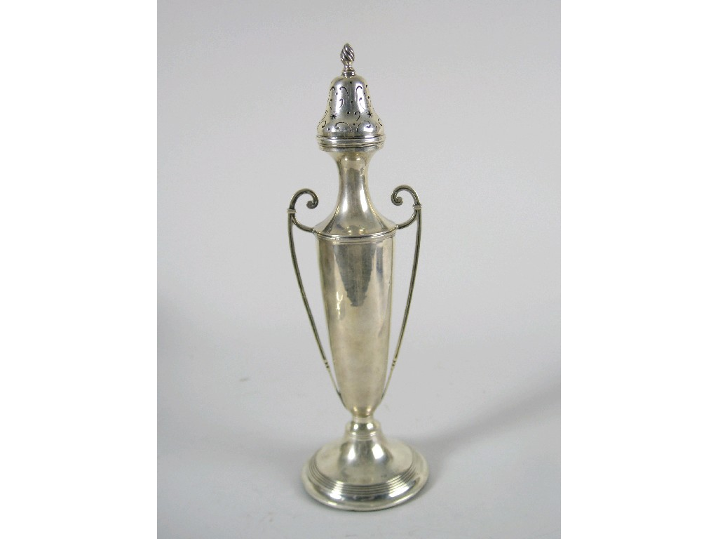 An unusual Edward VII Sugar Castor shaped as a slender