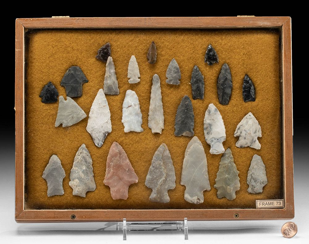 25 Native American Stone Arrowheads Originally Listed At 400 Native