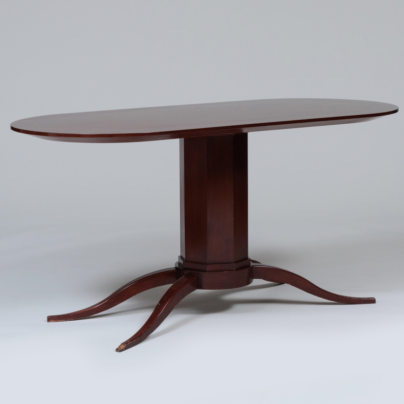 Art Deco Style Mahogany Table 28 3 4 x 5