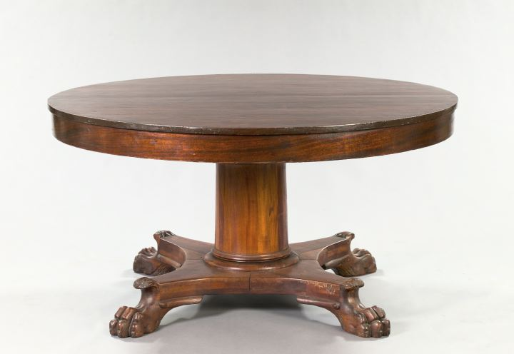 American Late Classical Style Mahogany Dining Table fourth quarter 19th