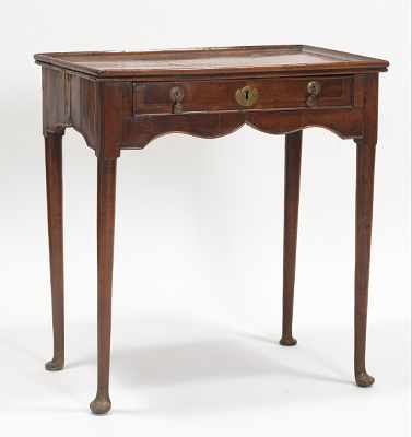 A George II Walnut Lowboy Lovely lowboy or dressing table