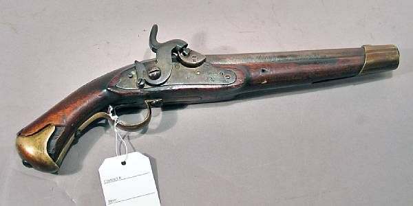 A Norwegian Model 1831 46 percussion martial pistol Serial no