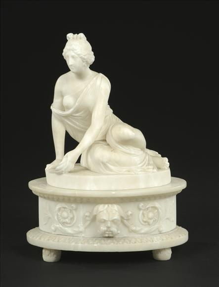 A late 19th century Italian white marble figure of a