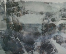 Robert Simpson born 1955 Snow at Numbla Vale 1988 oil
