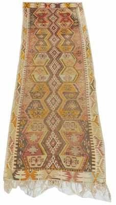 An Estate Turkoman Duruk k Kilim Runner Apprx 11 8