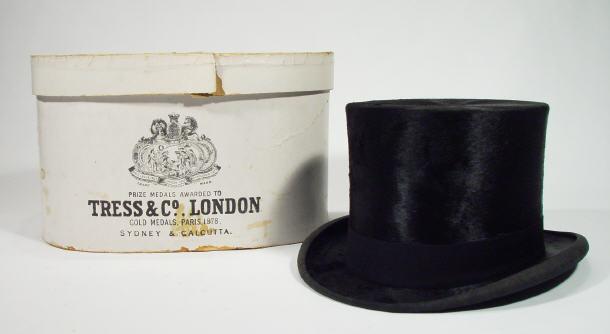 Moleskin top hat by Tress Co London in original box