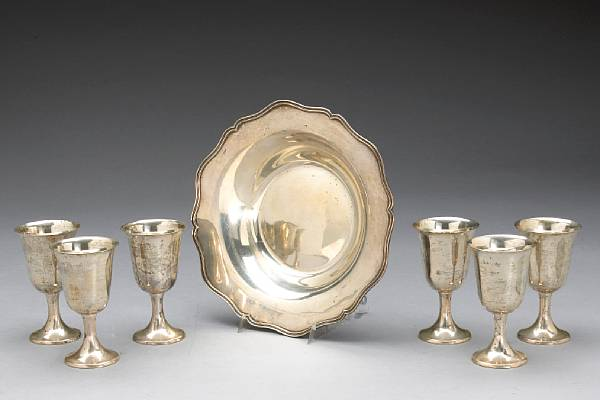 Property of various owners Comprising set 6 stemmed wine cups