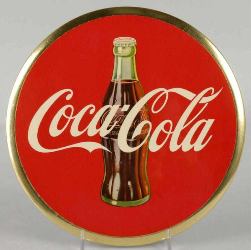 Celluloid Coca Cola Disc with Envelope Description 1950s Clean and
