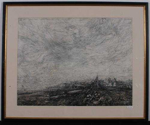 PONS LOUIS Marseille 1927 L bas Imaginary city 1964 Ink