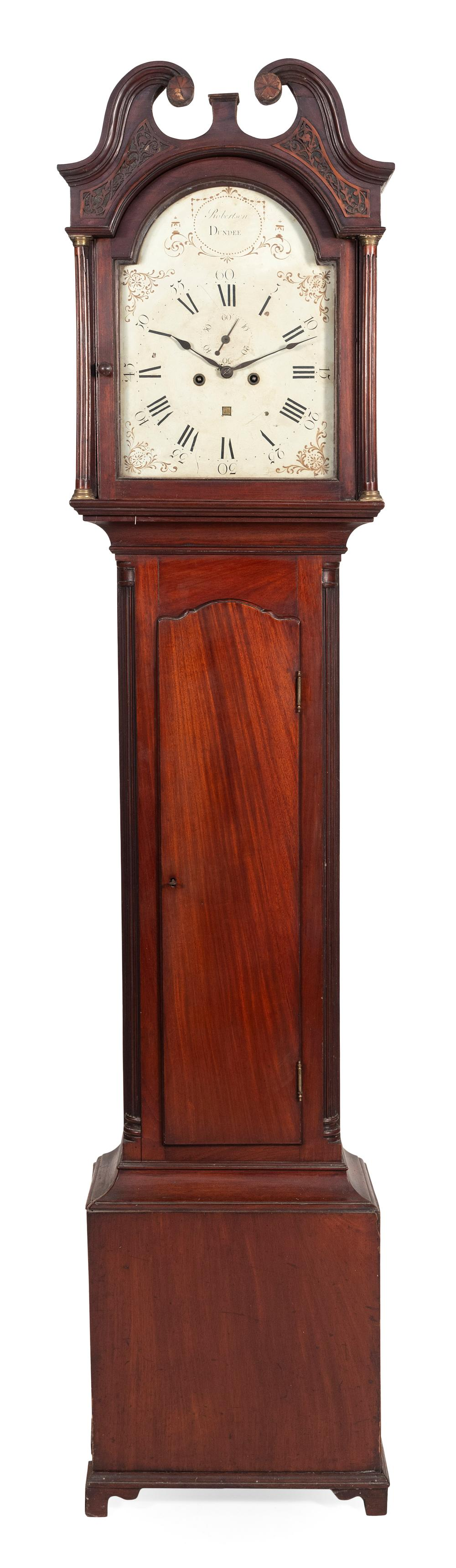 ENGLISH TALL CASE CLOCK EARLY 19TH CENTURY HEIGHT 84 5