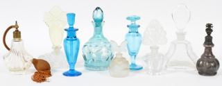 NINE PERFUME BOTTLES NINE PERFUME BOTTLES H TO 6 3