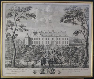 Engraved by Peter Schenk The arrival of William of Orange