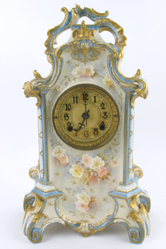 ROYAL BONN NEW HAVEN CHINA CLOCK Baroque style time and