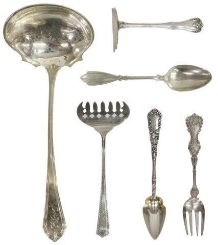lot of 6 Sterling silver flatware including 1 Whiting Mfg