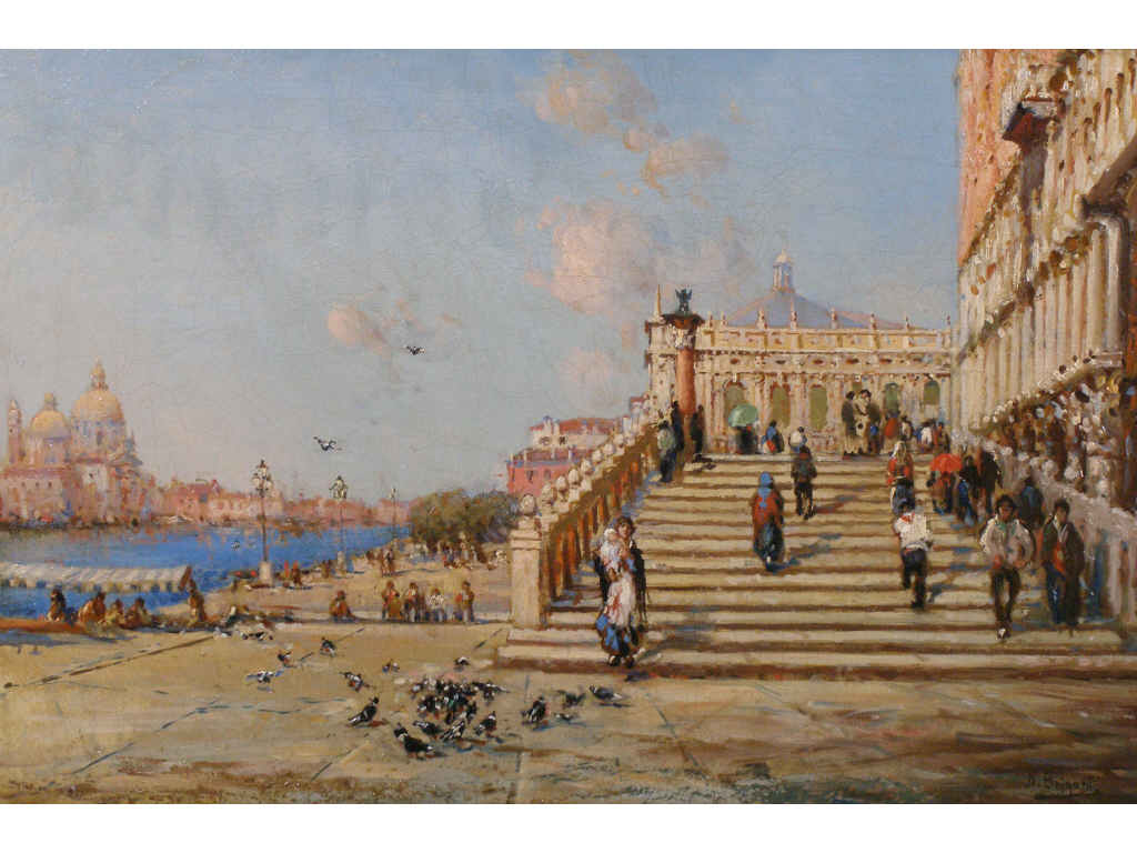 Nicholas Briganti Am 1895 1989 Ponte Paglia oil on canvas