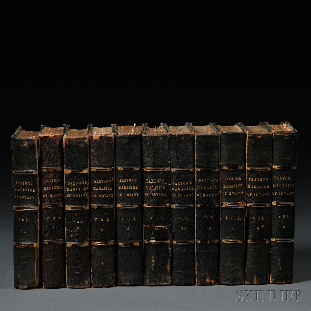 Paxton s Magazine of Botany Eleven Volumes Various issues of