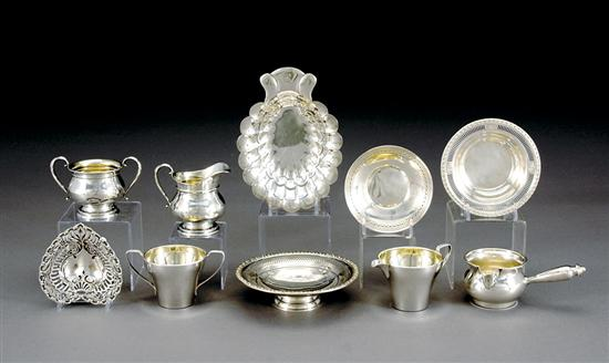 American sterling table articles 20th centurytwo cream and sugar sets