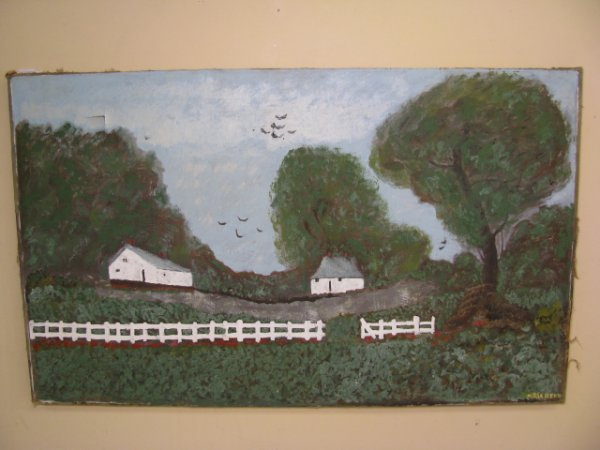 Oil painting on canvas unframed signed lower right M Richter