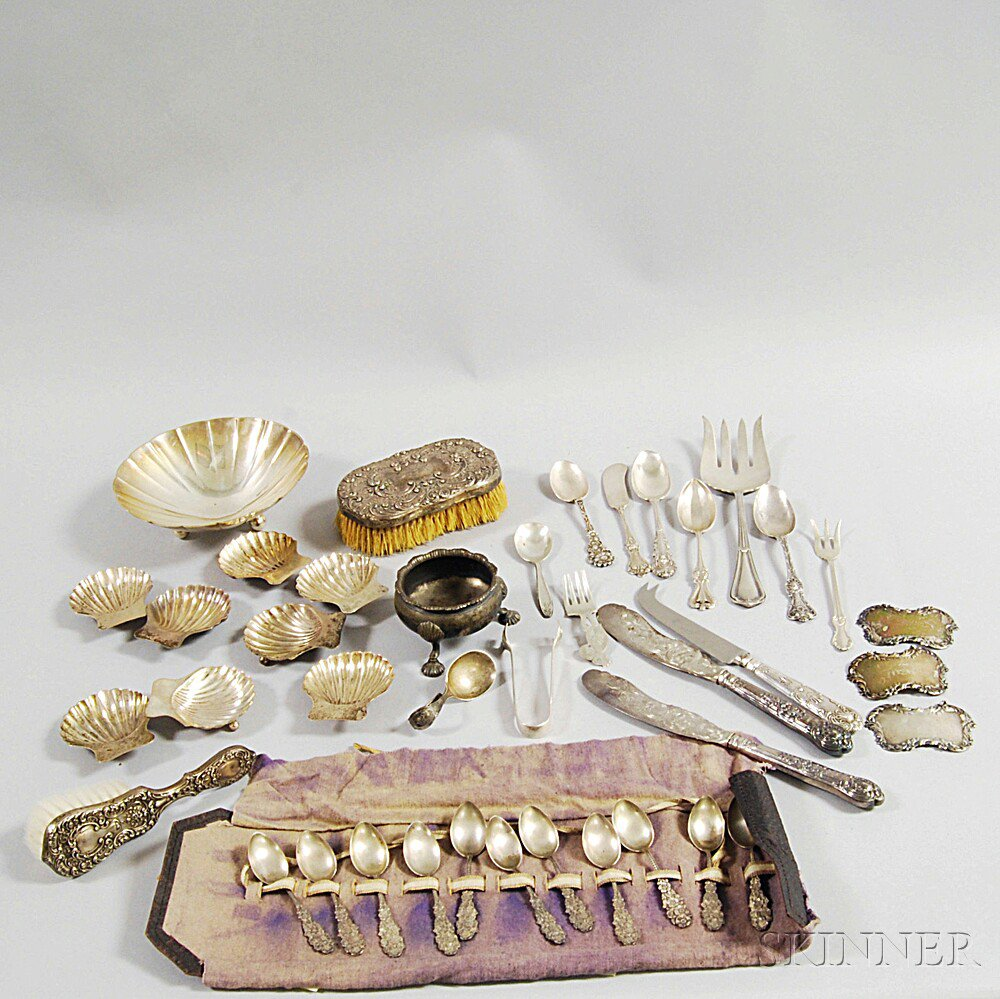Group of Miscellaneous Sterling Flatware and Hollowware including a Tiffany